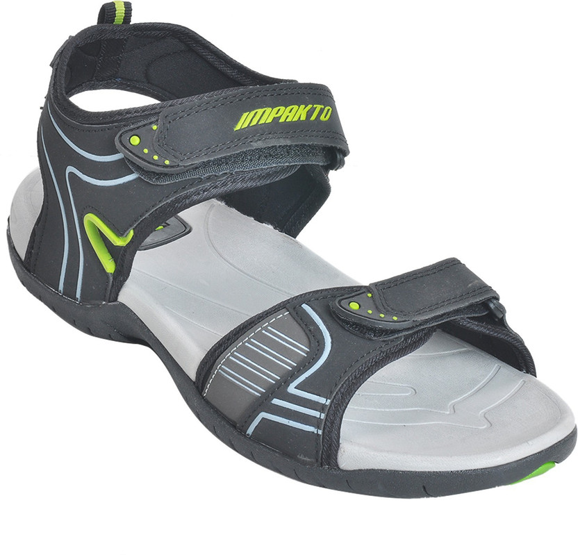 AJANTA Men Black Sandals - Buy AJANTA 