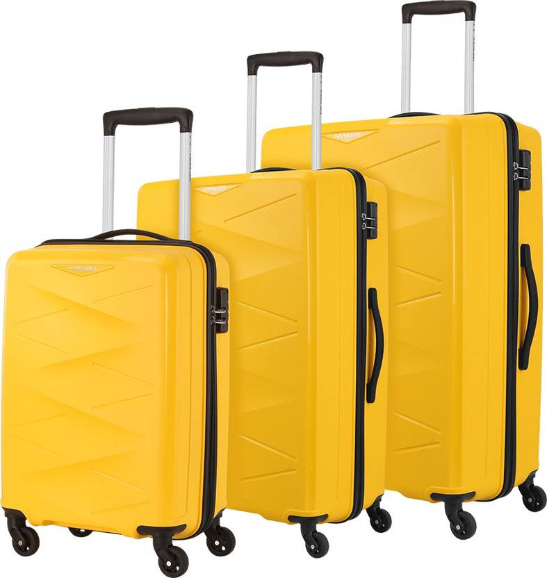 Kamiliant by American Tourister TRIPRISM SPINNER 3PCSET SAFFRON YELLOW