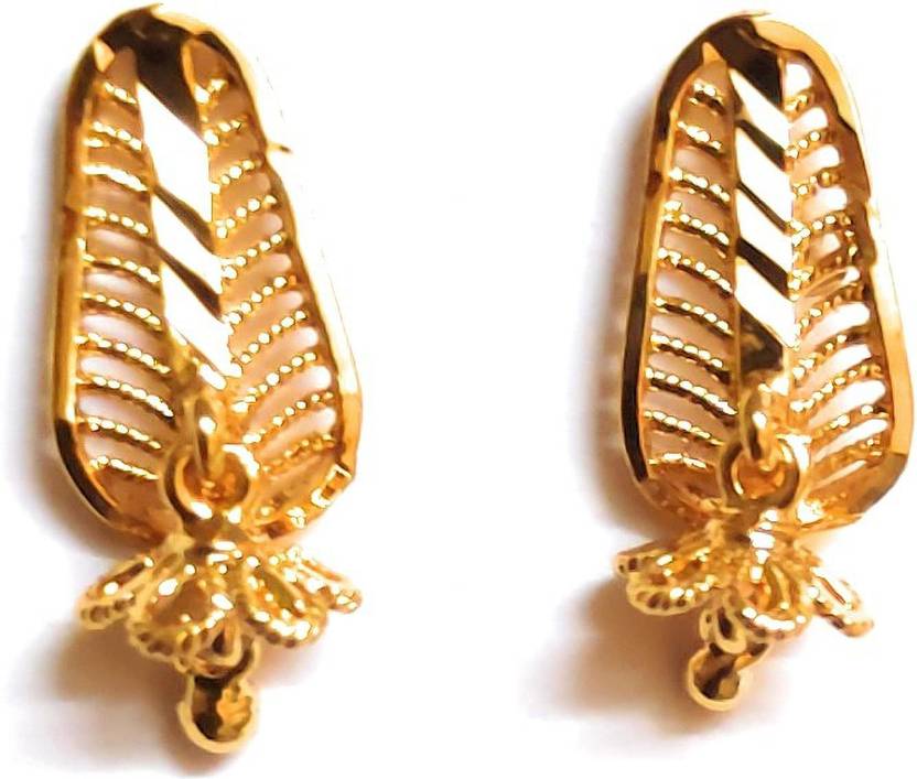 Flipkart Com Buy Ssfj 1 Gram Gold Jj Type Earring Stud Copper Stud Earring Online At Best Prices In India