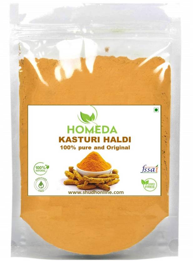 Homeda Kasturi Haldi Powder for Face, Skin, Wild Turmeric, Kasturi