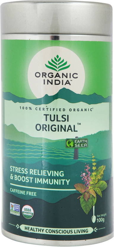 ORGANIC INDIA Original Tulsi Tea Drum(100 g)