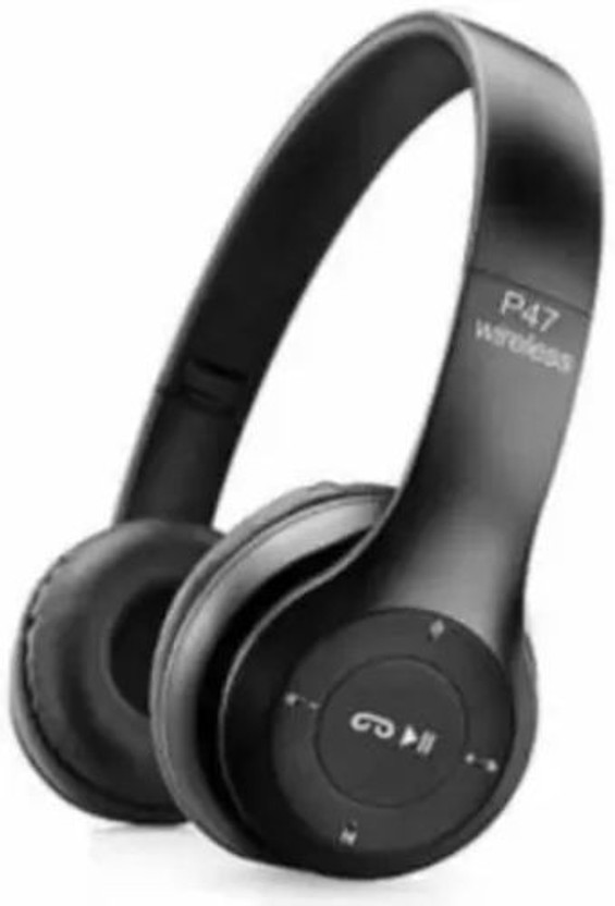 SYARA TEI_510J_P47 Over the head Bluetooth Headset Bluetooth(Black, On the Ear)