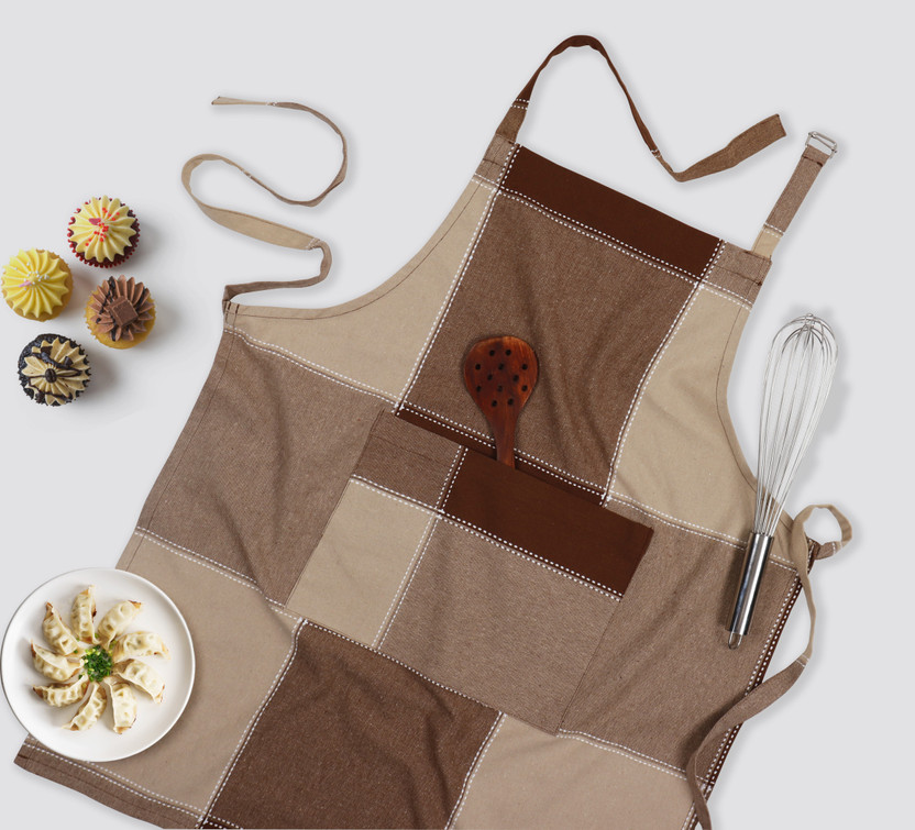 Peperhomia Peperhomia Cotton Home Use Apron - Free Size(Brown, Single Piece) - Flipkart Deal