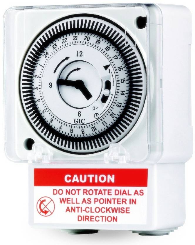 Divinext Analog Time Switch Fm/1 Quartz L&T GIC Analog Timer Switch Manual Timer Switch 16 A One