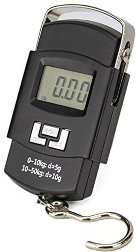 PENADIA Portable Electronic Scale Digital LCD Pocket Weighing Hanging Scale For Home, Office & Travel Luggage Weighing Scale (Black) Weighing Scale(Black)