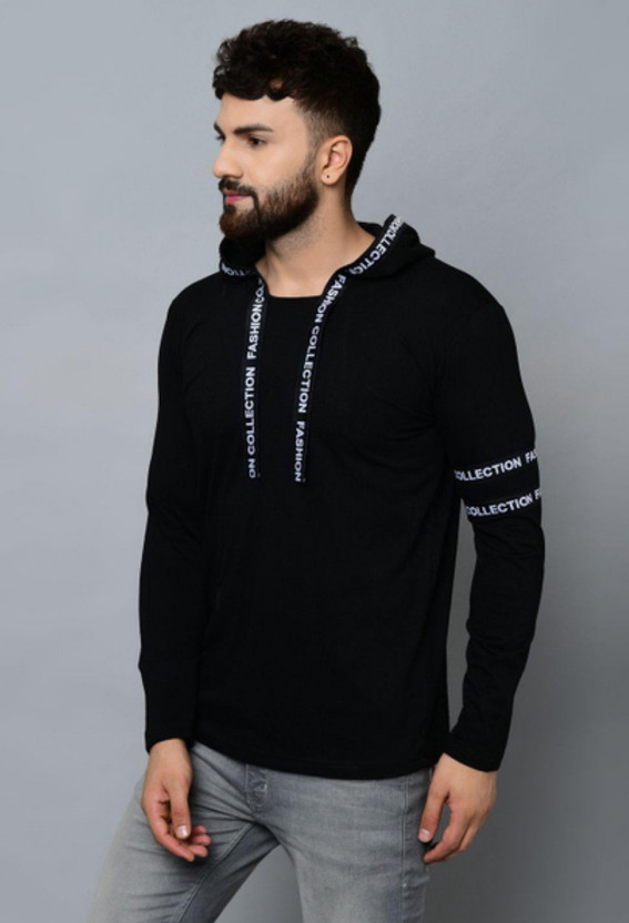 Deni Mart Fashion Solid Men Hooded Neck