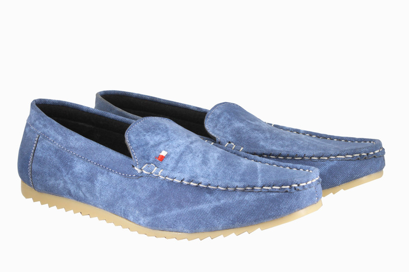 LEATHERKRAFT Loafers For Men - Buy Blue 