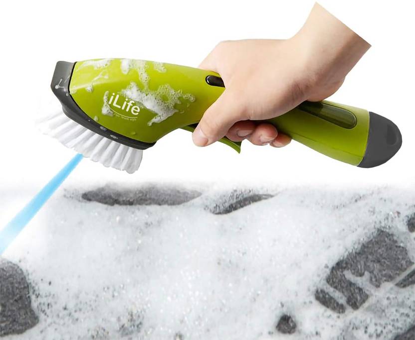 iLife 3in1 Heavy Duty Scrub Brush with Soap Dispenser for Kitchen