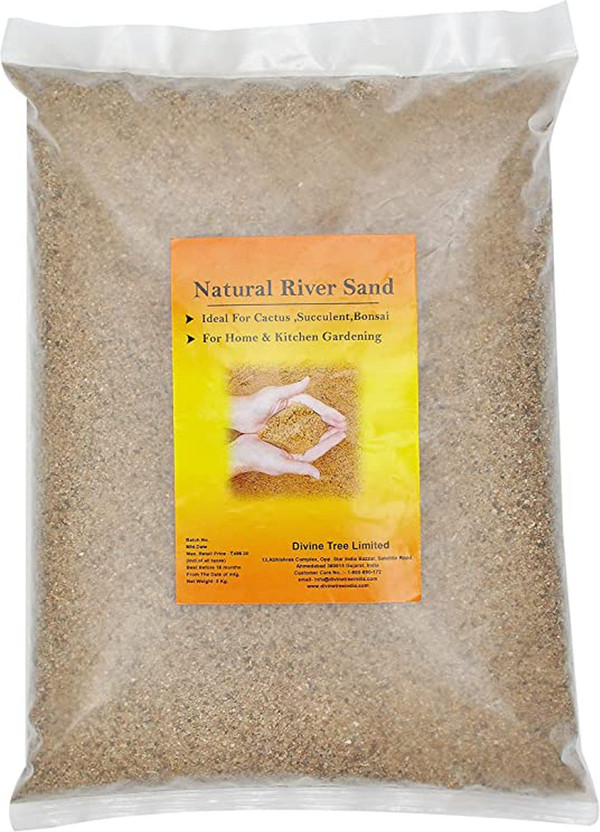 DIVINE TREE River Sand Potting Soil - 5 KG Garden Mulch(Multicolor 5 kg)