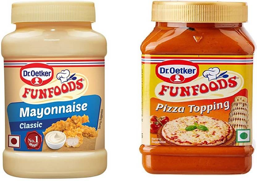 FUNFOODS by Dr. Oetker MAYONNAISE CLASSIC (EGG) + PIZZA TOPPING 245 g