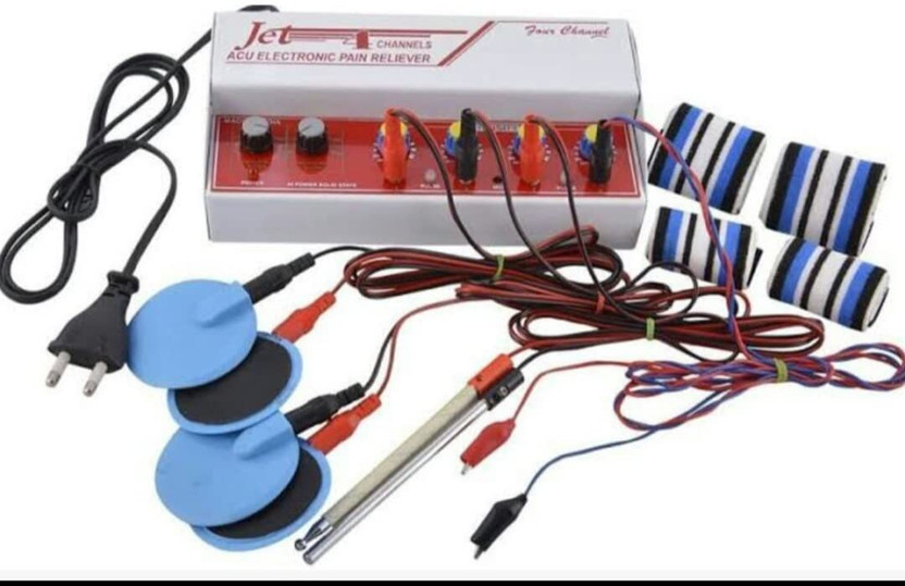 YKID Stimulator Tens Acupressure 4 Channels Acu Electronic Pain Reliever Stimulator Tens Machine Massager(Multicolor)
