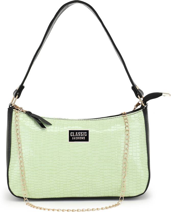 Classic Fashions Green, Black Sling Bag Animal skin PU women girls stylish PU sling bags party wear simple & unique look GREEN, BLACK - Price in India Classic Fashions Green, Black Sling Bag Animal skin PU women girls stylish PU sling bags party wear simple & unique look GREEN, BLACK - Price in India