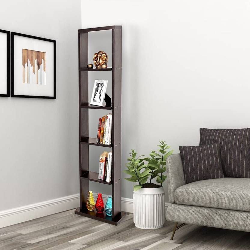 KAWACHI 6 Tier Bookcase, Bookshelf Storage Display Rack for Office