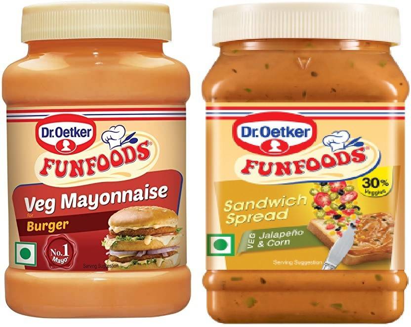 FUNFOODS by Dr. Oetker VEG. MAYONNAISE BURGER + JALAPENO & CORN 0.25 kg