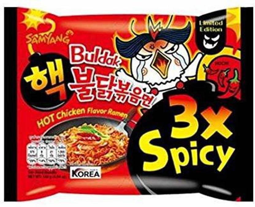 Samyang Buldak 3X Spicy Hot Chicken Flavor 140g Instant Noodles Non