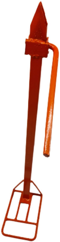 AGROMARK Medium Size coconut husk /remover/ Thenga outer shell extractor Straight Peeler(Orange)