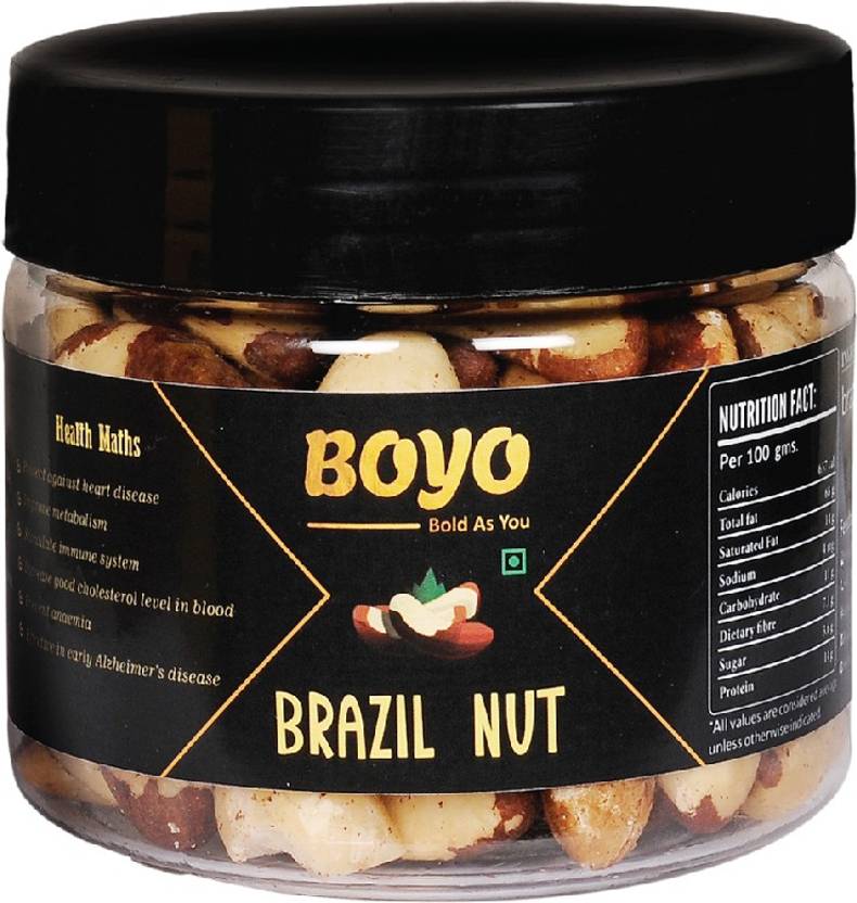BOYO Premium Jumbo Brazil nut 125 gm Rich in Iron Brazil Nuts Price in India Buy BOYO