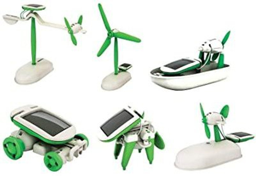 Kmc kidoz 6 in 1 Solar Power Energy Robot Kit Science School Projects for Learning Purpose(Multicolor)