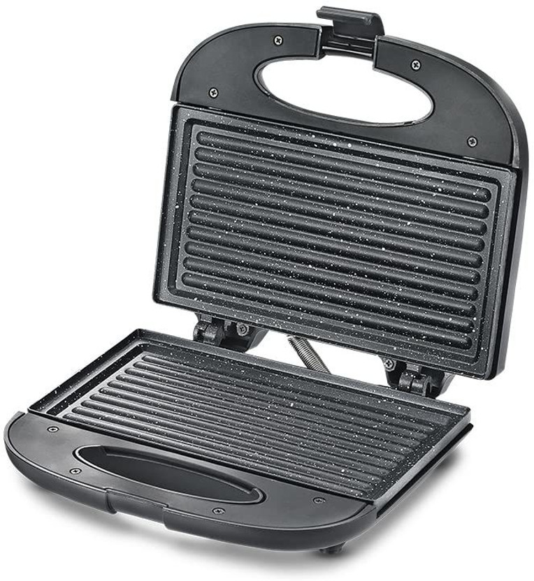 Prestige PGFSP - Spatter Coated Non-stick Sandwich Toasters With fixed Plate Grill Sandwich Maker(Black)