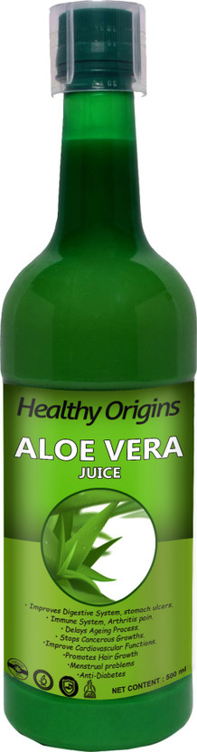 Healthy Origins Aloe Vera Juice Tonic For Skin and Hair | Aloe Juice Oraganic (T52)(500 ml)