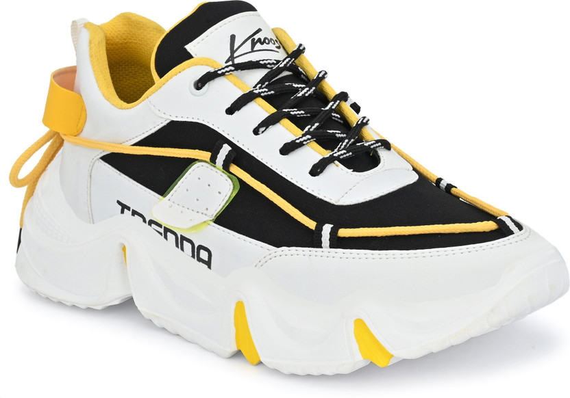 Buy Knoos Trenda White Running Shoes 