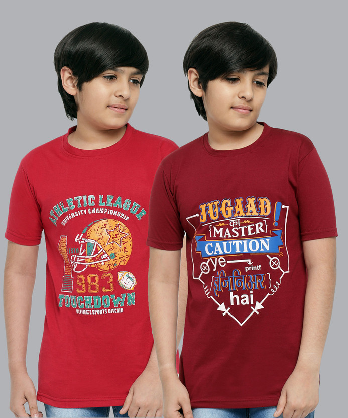 Nick And Jones Boys Printed Pure Cotton T Shirt