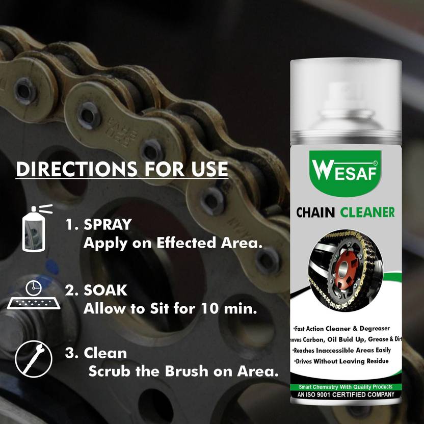 wesaf Motorcycle Chain Cleaner Spray Bike Chain Oil 150ml Chain Oil