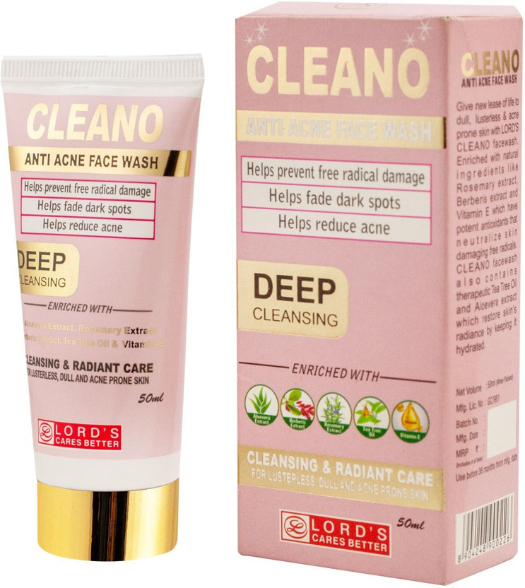 LORD'S Cleano Anti Acne Facewash Liquid(50 ml)