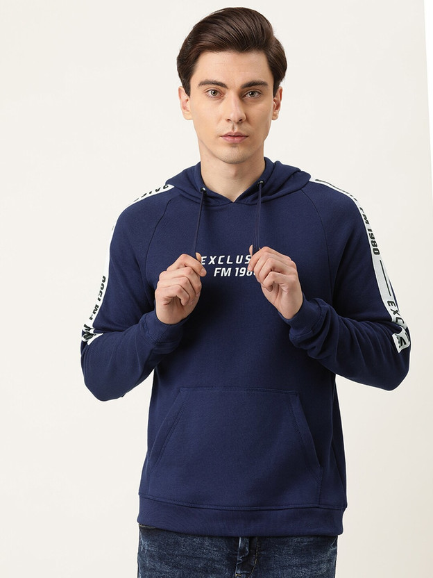 Sleeve Printed Men Sweatshirt 
