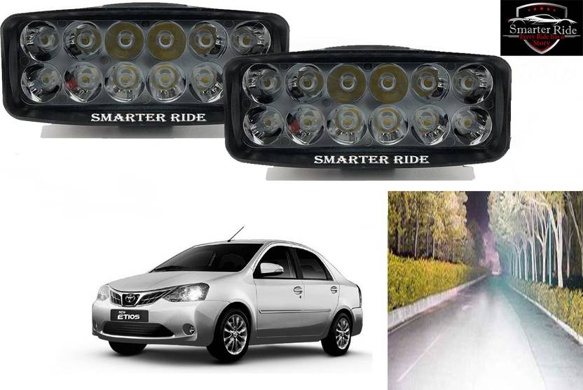 SMARTER RIDE 12 LED Fog Light High Power Fog Lamp for Toyota Etios