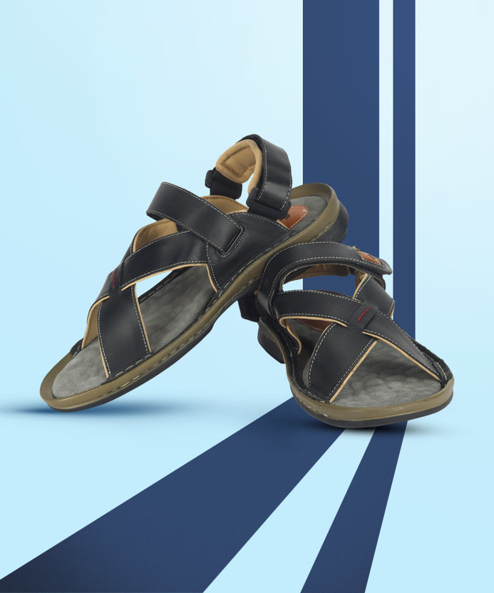 LEE COOPER Men Black Sports Sandals 