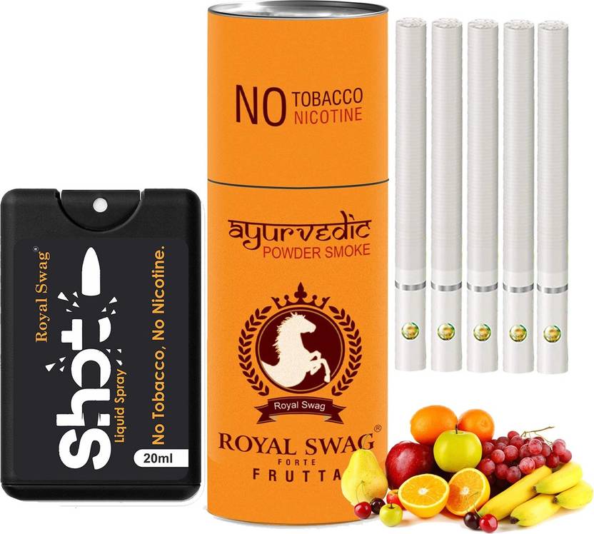 ROYAL SWAG Herbal Cigarette Frutta Flavour Tobacco Free Cigarettes with