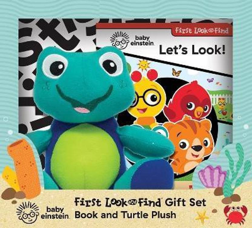 Baby Einstein Let's Look! First Look and Find Gift Set Book and Turtle