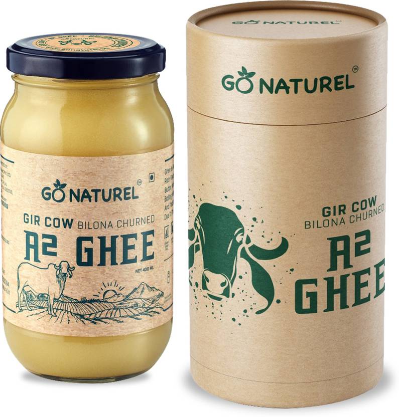 Go Naturel A2 BILONA GIR COW GHEE HAND CHURNED 50 ml Glass Bottle