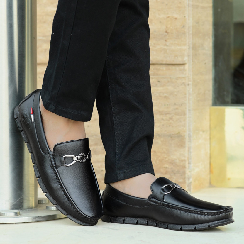black loafer shoes flipkart