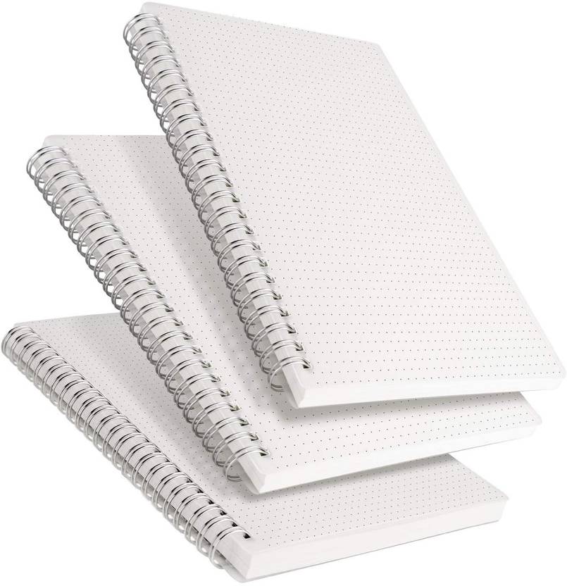 INNAXA Dot Grid Notebook Spiral Dotted Journal with 480 Pages,100gsm