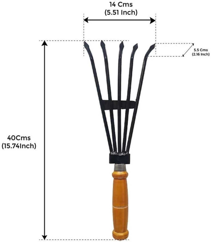 AGT Garden Cultivator For Gardening and Home Improvement Garden Tool Kit(3 Tools)