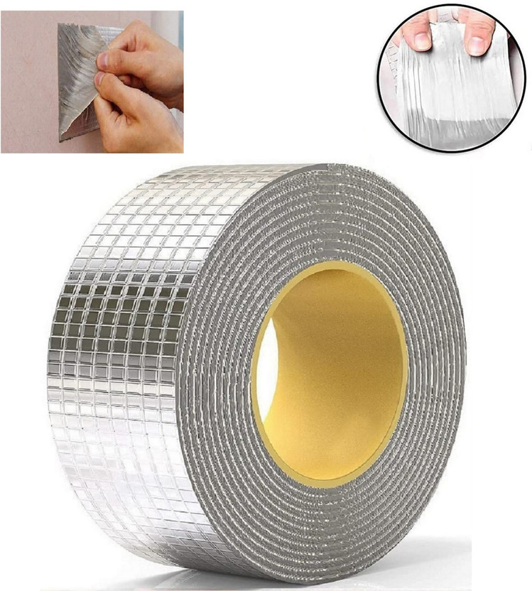 LAKSHMINARAYAN LAKSHMINARAYAN SALES Strong Waterproof Butyl leakage Repair for Roof crack Water Pipe Leaks 5 m Duct Tape(Silver Pack of 1) - Flipkart Deal