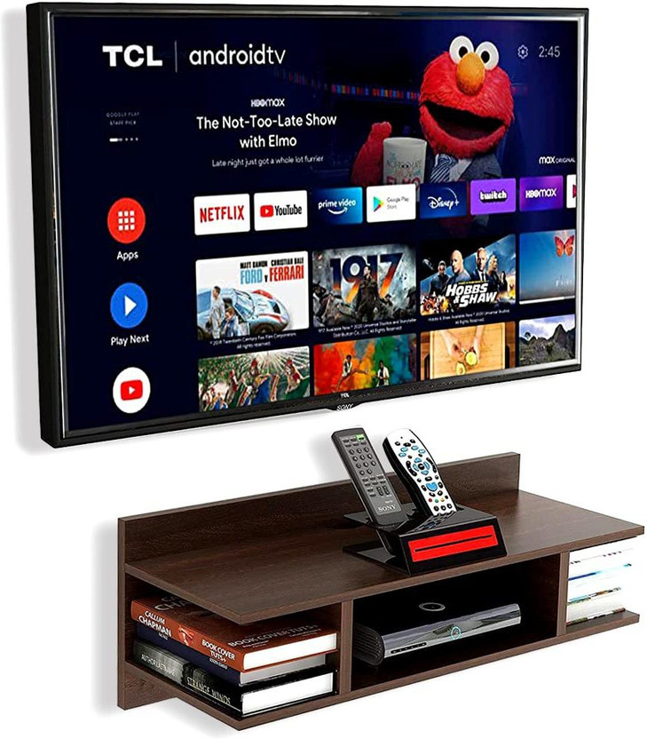 pooj mart Wooden Wall Shelf(Number of Shelves - 5, Brown)