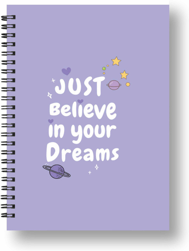 Papco Dot grid notebook journal A5 Diary DOT GRID 144 Pages(Purple)