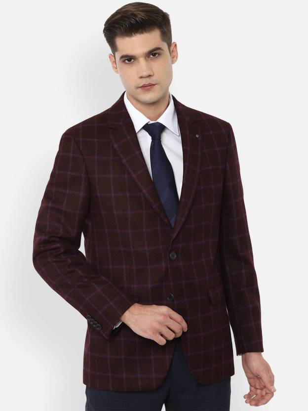 LOUIS PHILIPPE Checkered Single Breasted Formal Men Blazer - Buy LOUIS ...
