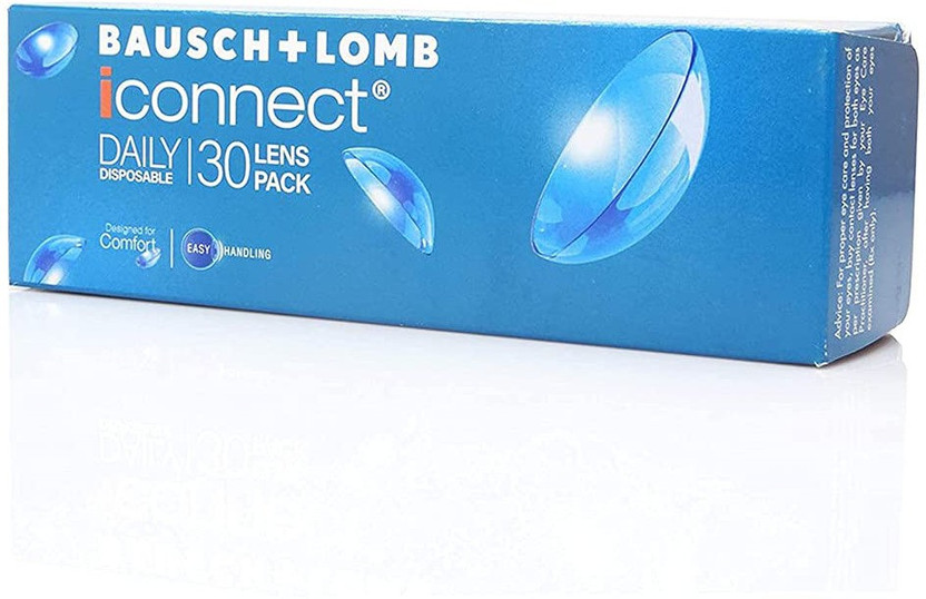 BAUSCH & LOMB Daily Disposable(-7, Colored Contact Lenses, Pack of 30)