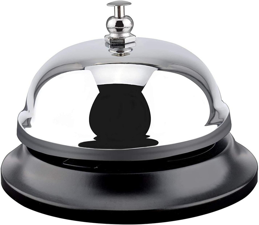 BM BM RETAIL Big Call Bells,Chrome Finish, All-Metal Construction, Desk Bell Service Bell Steel Emergency Bell - Flipkart Deal