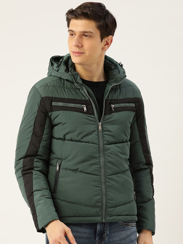 Sleeve Colorblock Men Jacket 