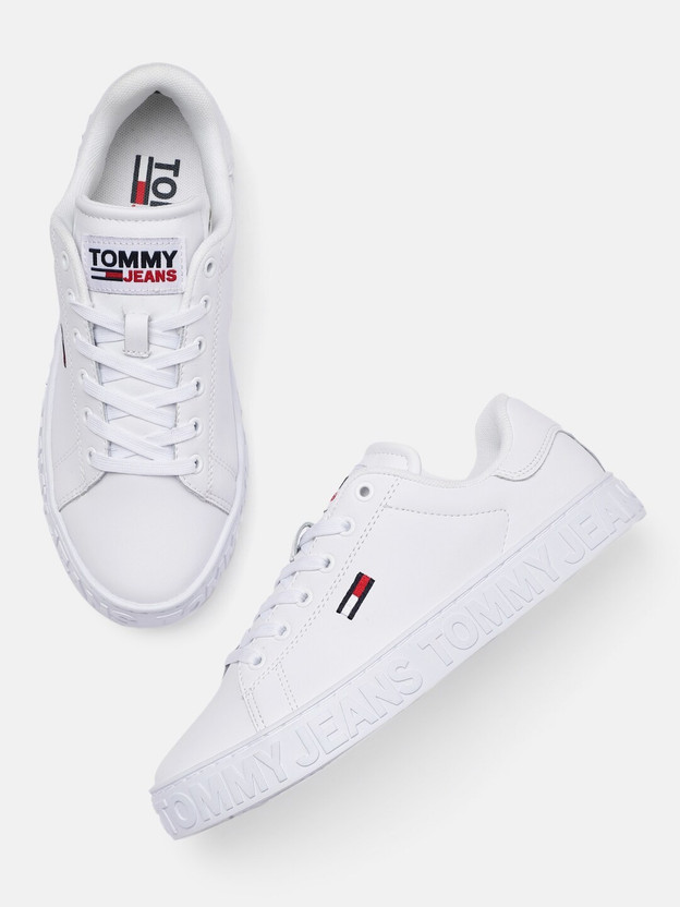 tommy hilfiger white slippers