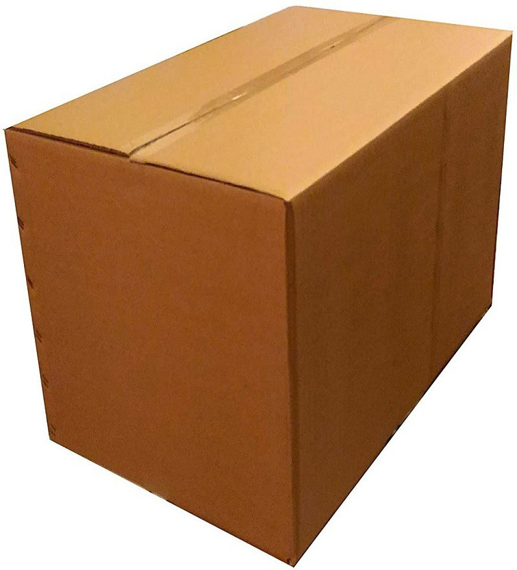 K K Industrial Corrugated Cardboard, Paper, Craft Paper Packaging Box(Pack of 2 Brown)