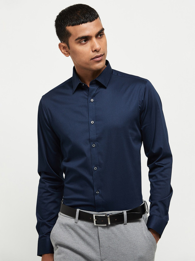 mens smart shirt and trousers