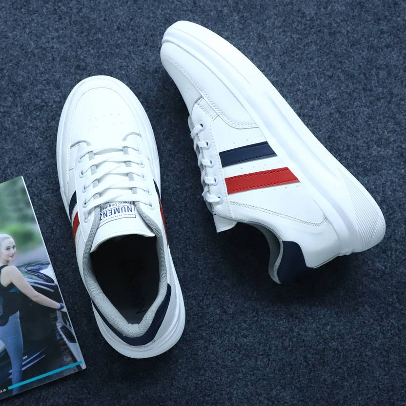 numenzo black canvas rubber sneakers for men