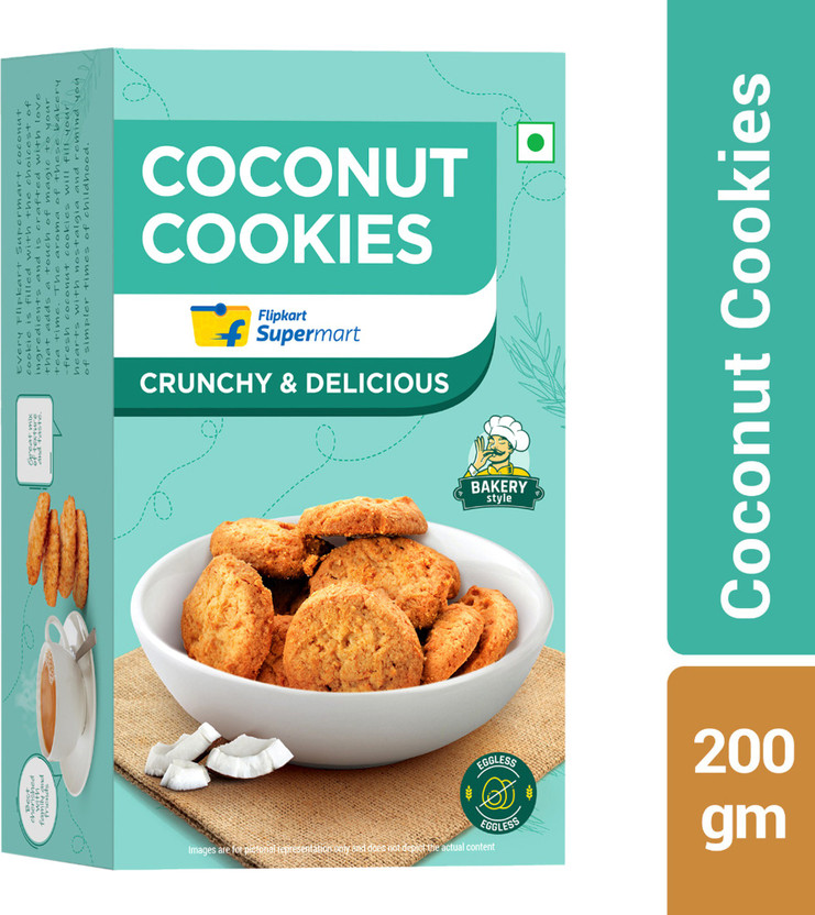 Flipkart Supermart Coconut Cookies Biscuit(200 g)