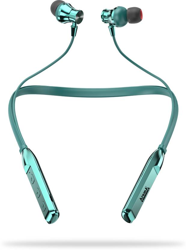 Aroma NB119 Titanium 48 Hours Playtime Bluetooth Neckband Bluetooth